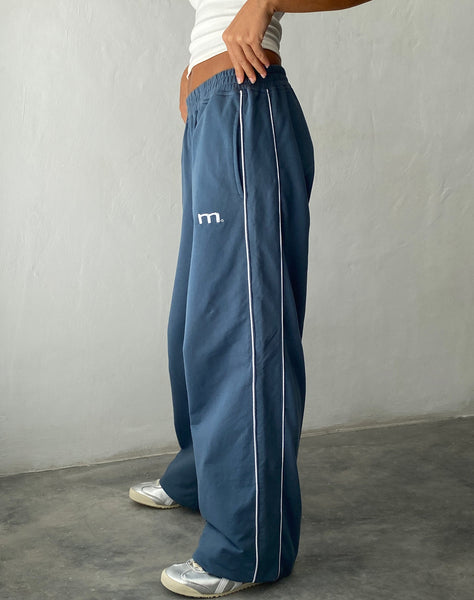 LEG-I {Seal The Deal} Spring Blue Wide Leg Joggers PLUS SIZE 1X 2X