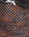 Mini Polka Black and White Printed Lace