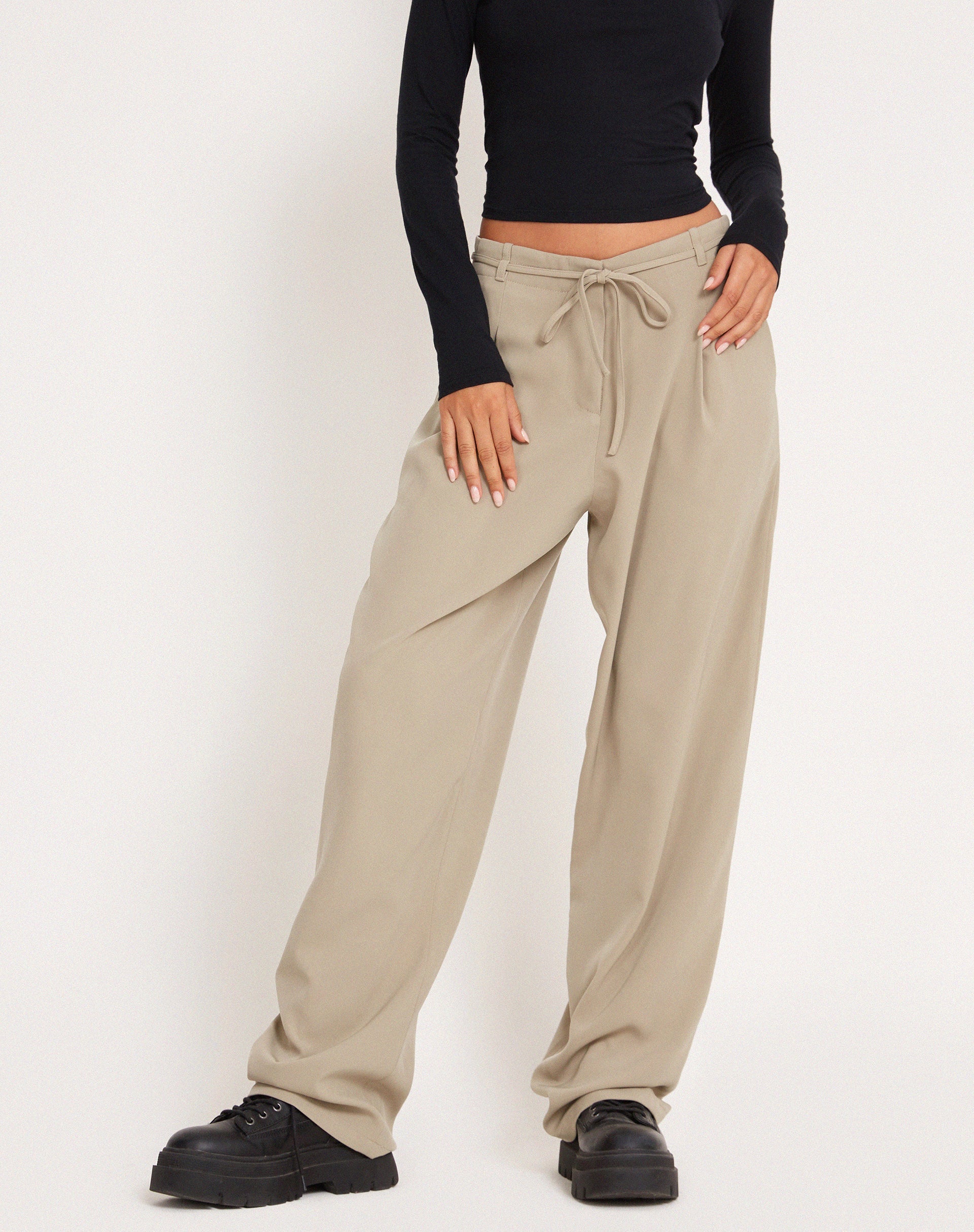 SABRIA TROUSER TAILORING TAUPE181985