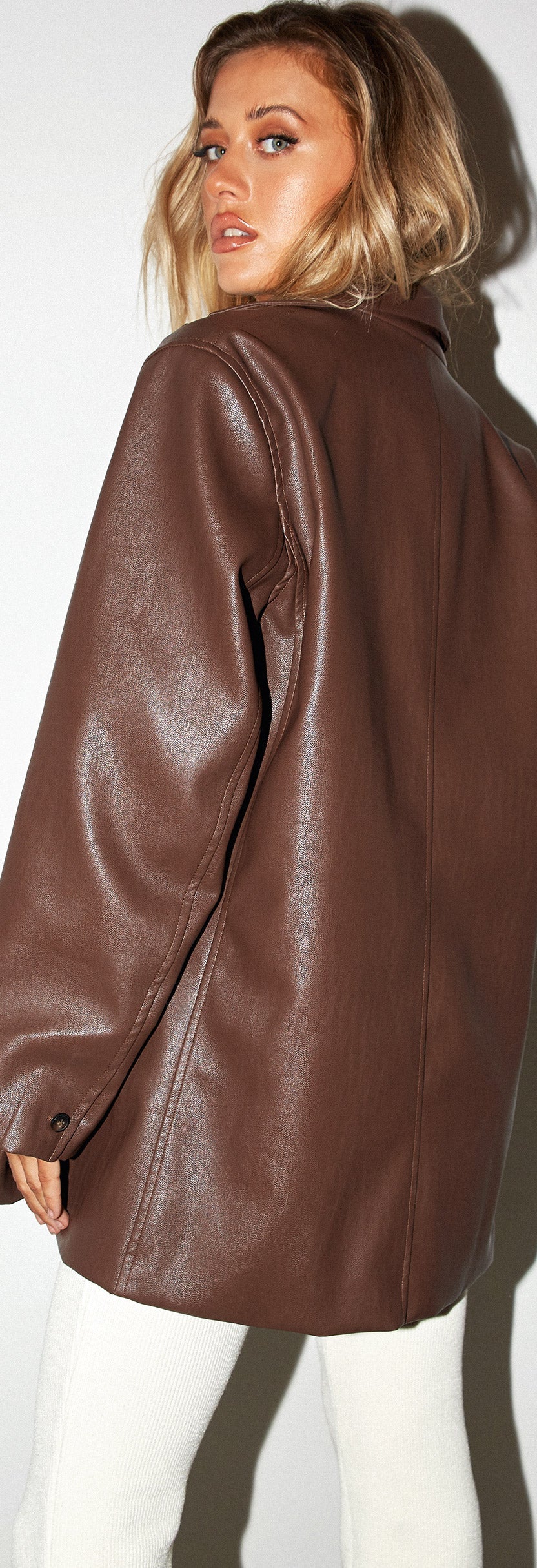 Blazer Saken en marrón Pu