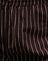 Deep Mahogany Pencil Stripe