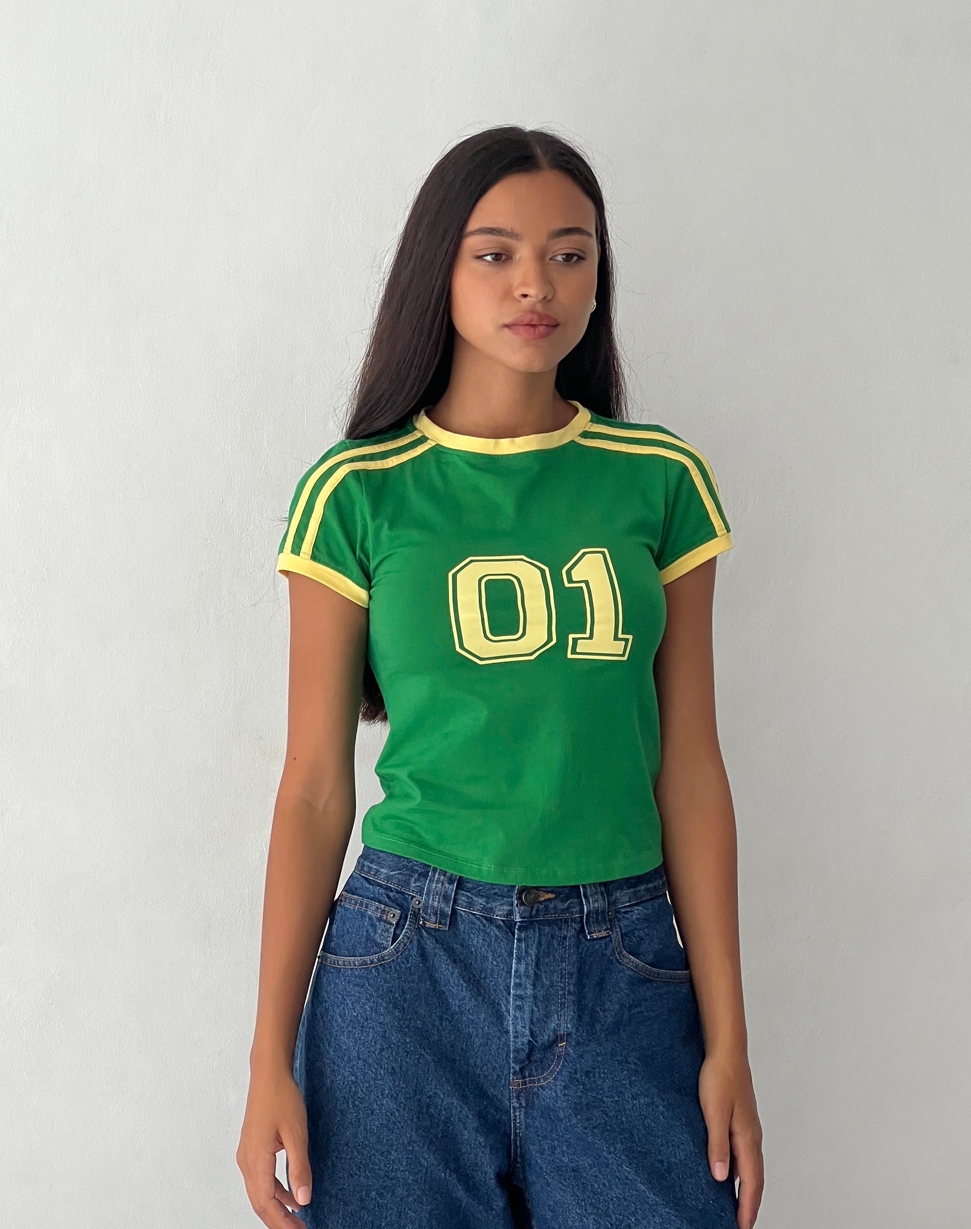 Green Fitted Tee | Salda – motelrocks-com-us