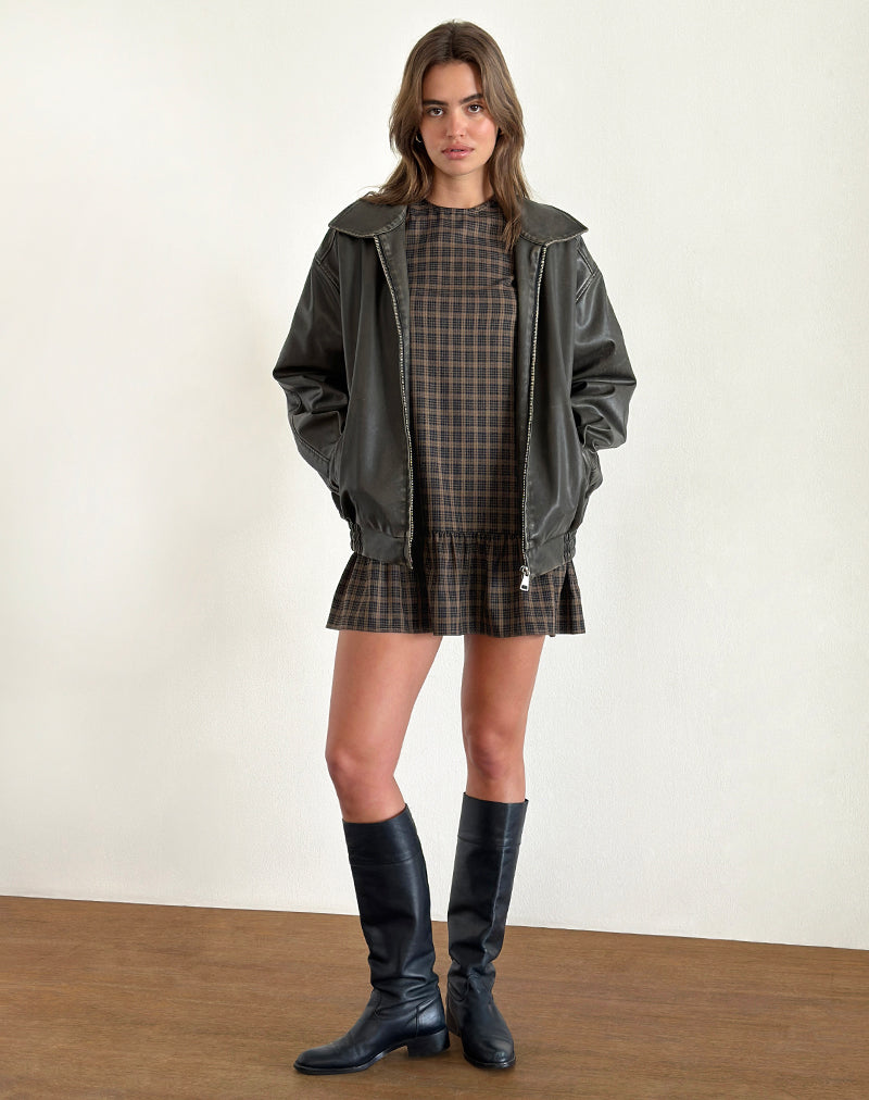 ワンピース Becky check mini dress Brown andmary on X: 