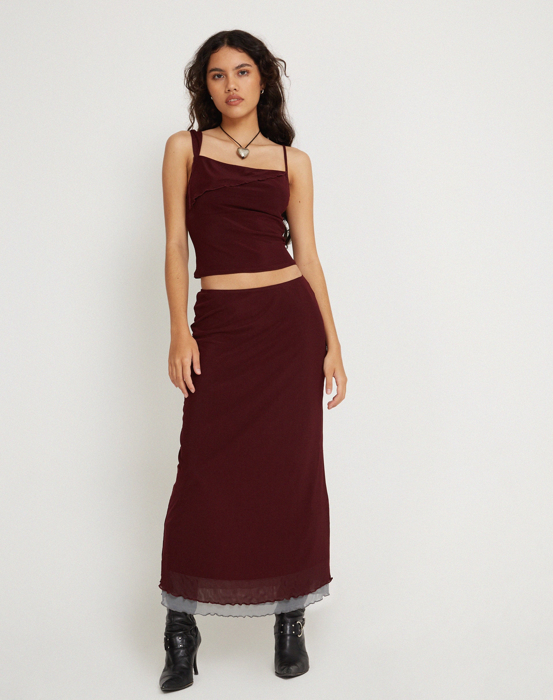 Mesh Burgundy Crop Top Sambu motelrocks com us