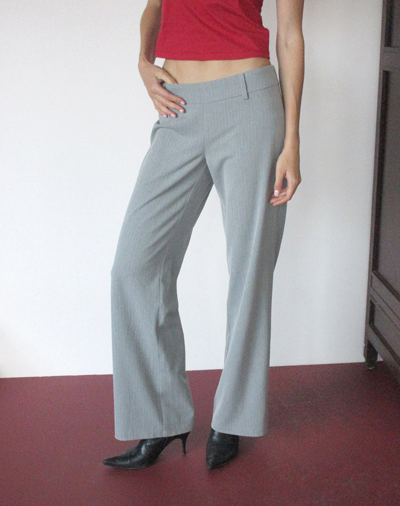 Image of Ponirah Trouser in Tailoring Pinstripe Grey