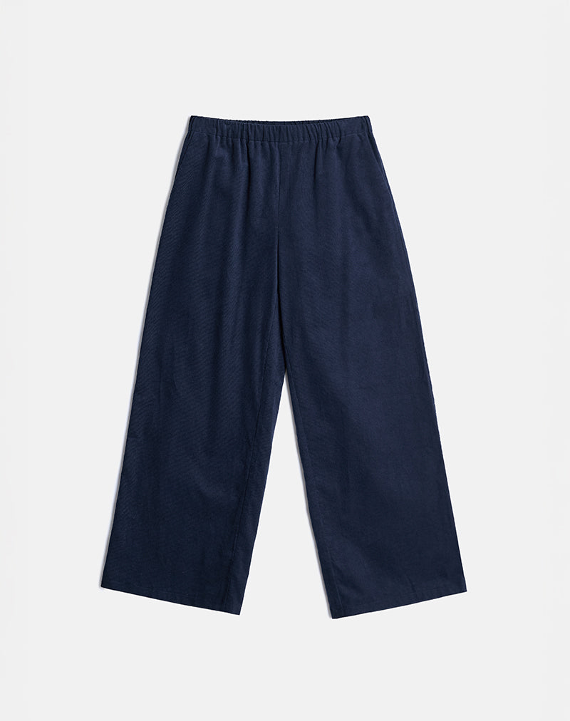 Navy Cord Waistband Trouser | Sasiya – motelrocks-com-us