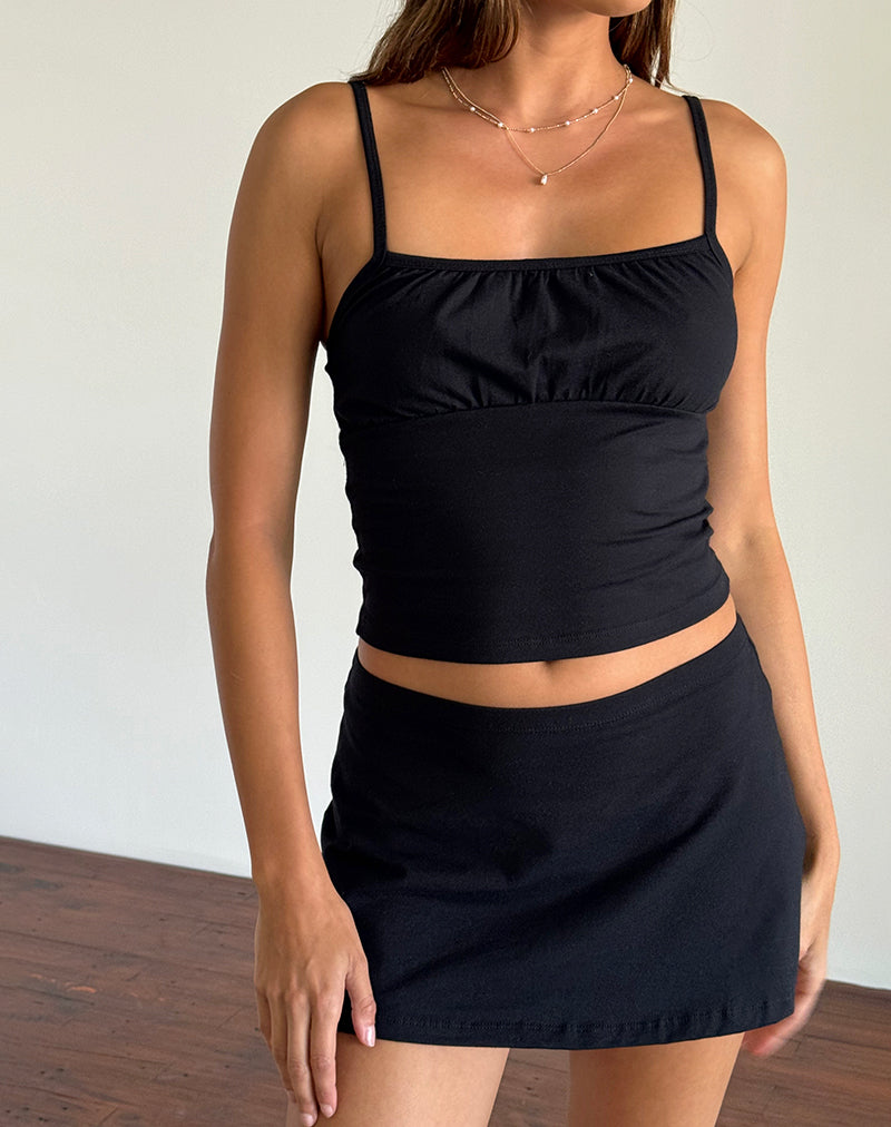 Image of Sasya Cami Top in Black