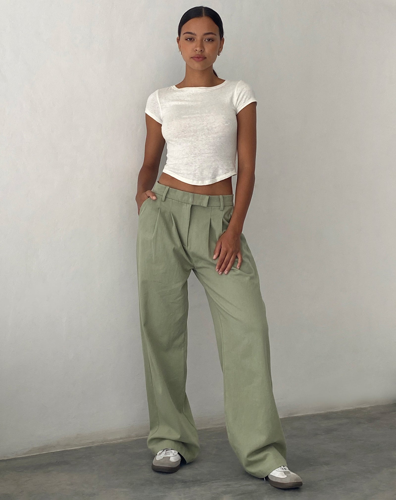 Sage Extra Wide Trouser | Satria – motelrocks-com-us