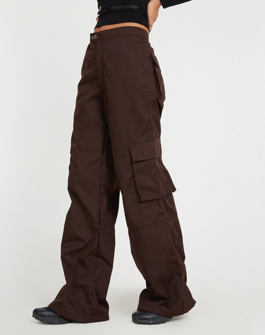 Saul Cargo Trouser in Dark Brown