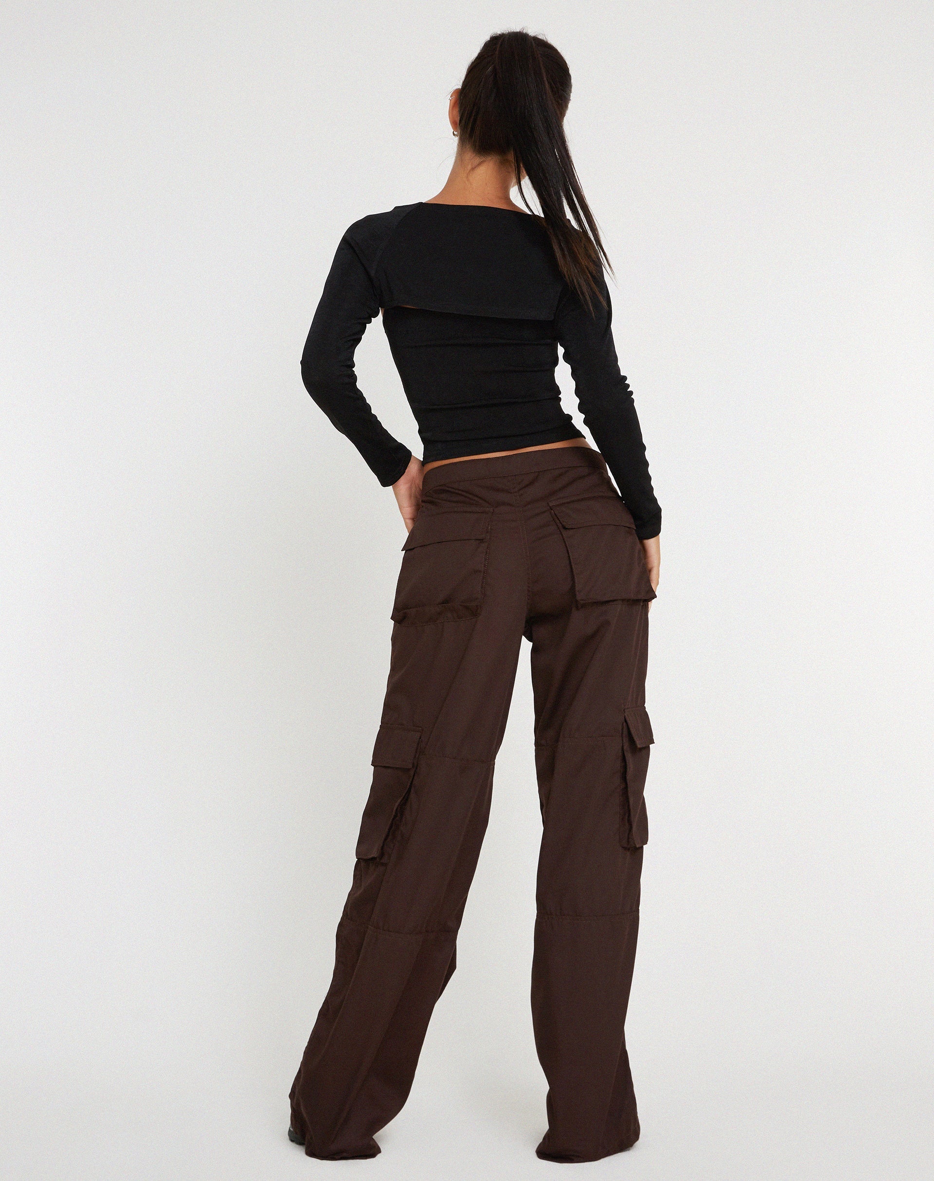 Dark Brown Cargo Trouser | Saul – motelrocks-com-us