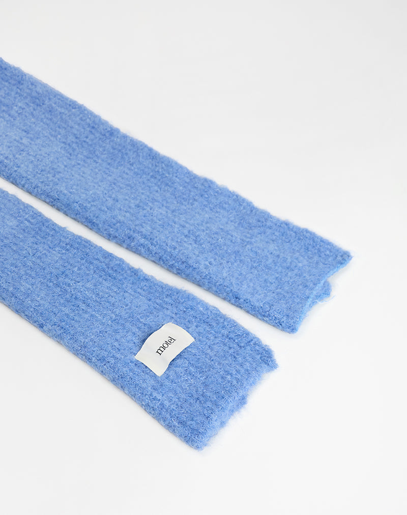 Scarf in Plain Blue