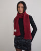 Image of Scarf in Plain Burgundy