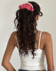 Image of Scrunchie in Red Gingham with Lace