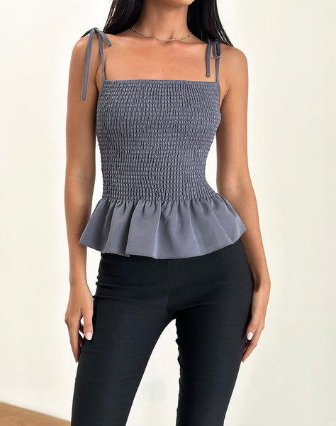 SEORA-TIE-SHOULDER-SHIRRED-TOP