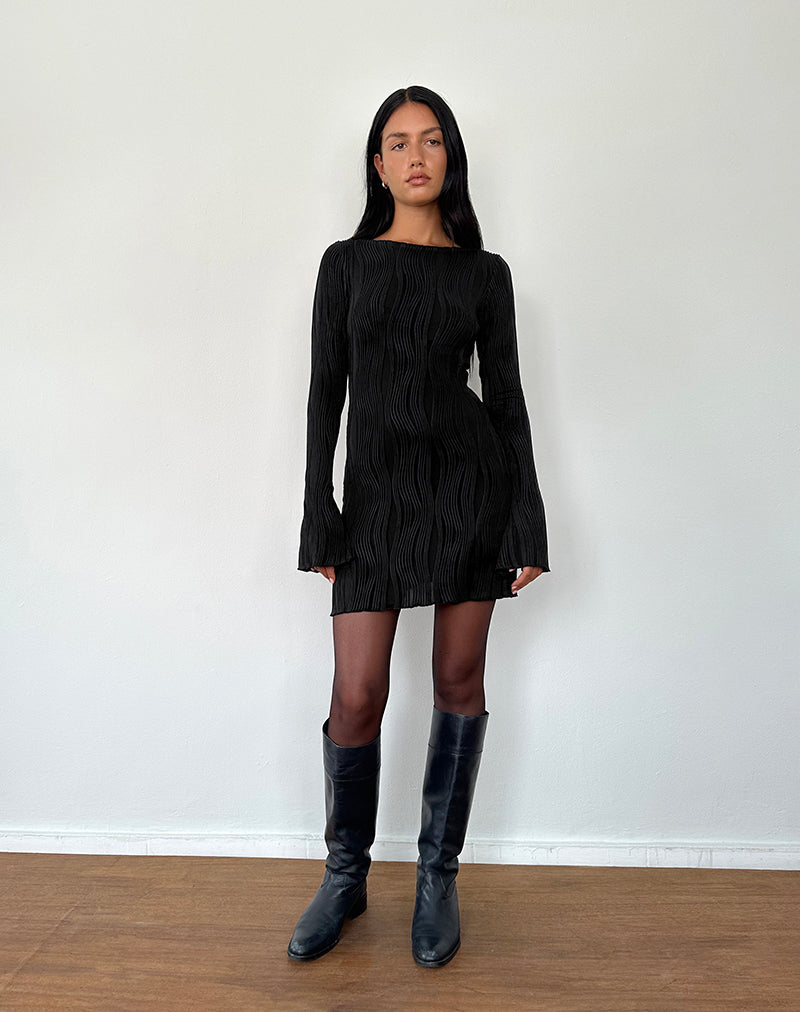 lex long sleeve mini dress black Lexie Long Sleeve Dress