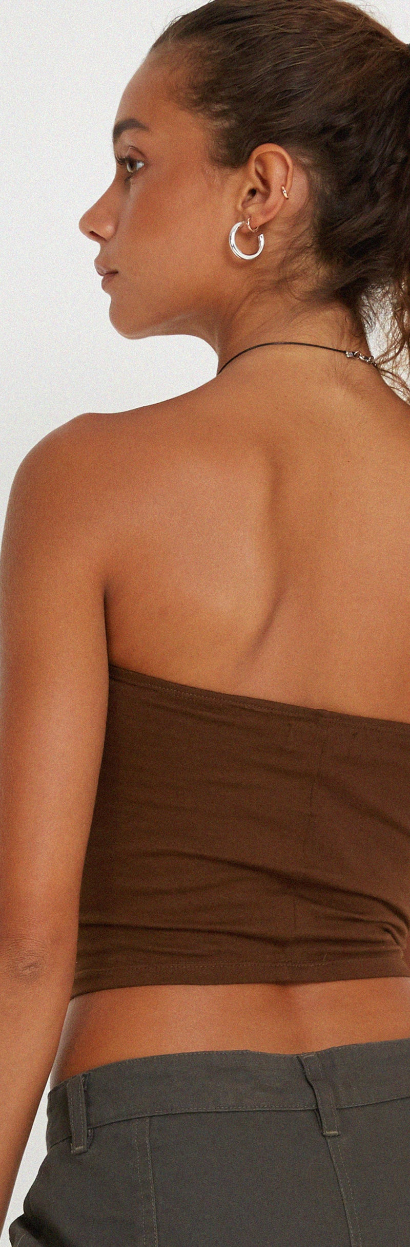 Montia Top in Cocoa Stripe