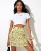 Image of Sheny Mini Skirt in Sunflower Pop Yellow