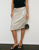 Image of Zimi Skirt in Stripe Sequin Light Taupe