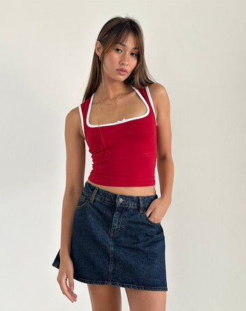 Adrenaline Red Top | Shinju – motelrocks-com-us