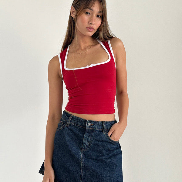 Adrenaline Red Top | Shinju – motelrocks-com-us