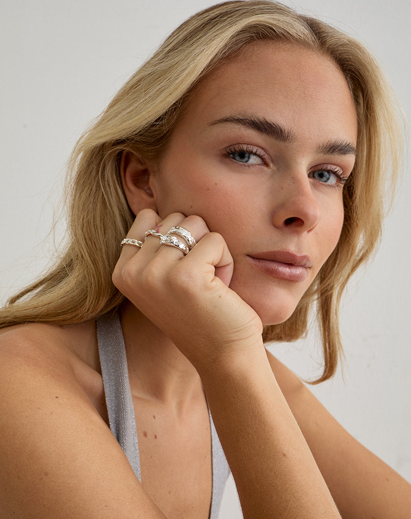 Silver Ring Stack Set
