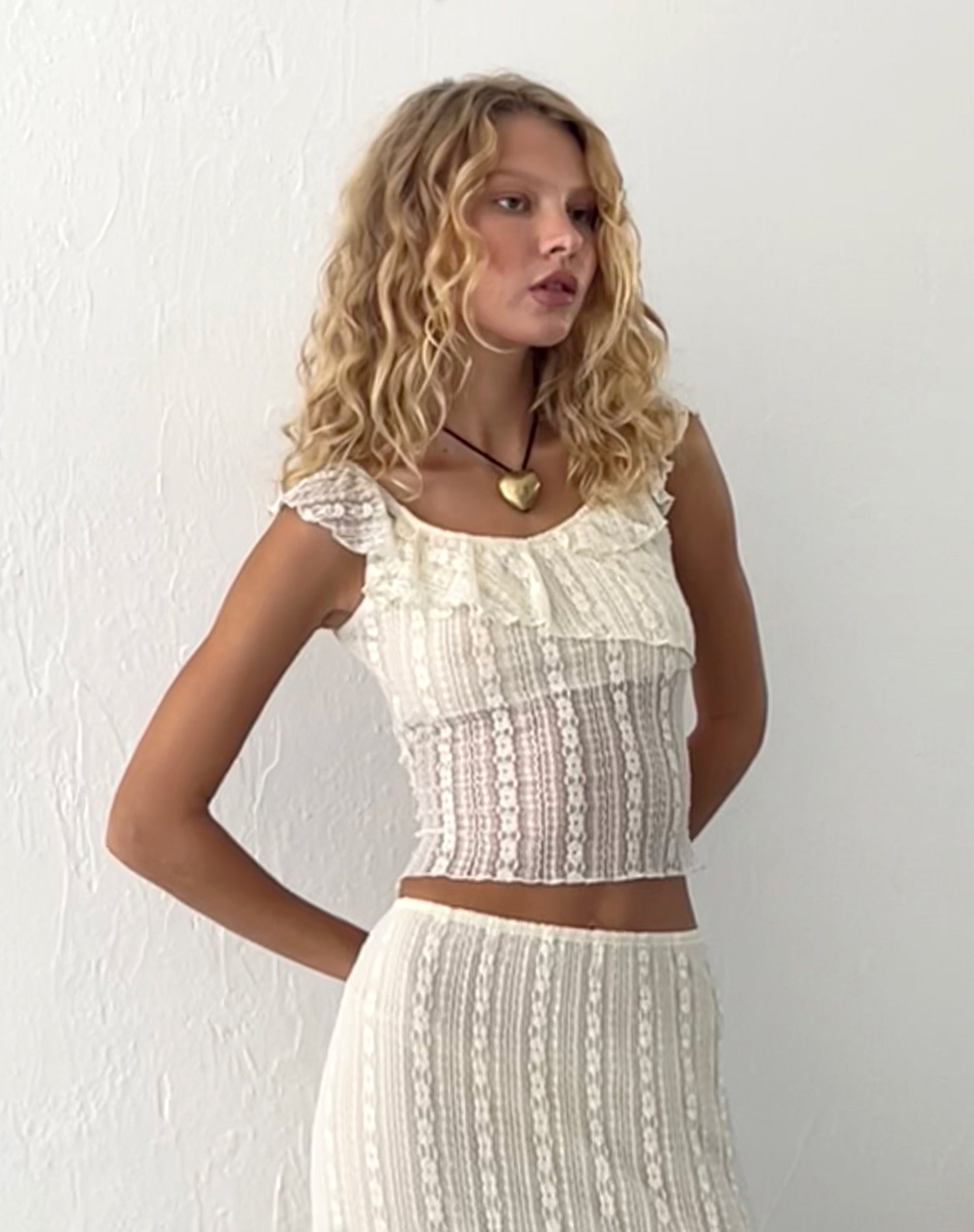 White bardot hotsell tie front top