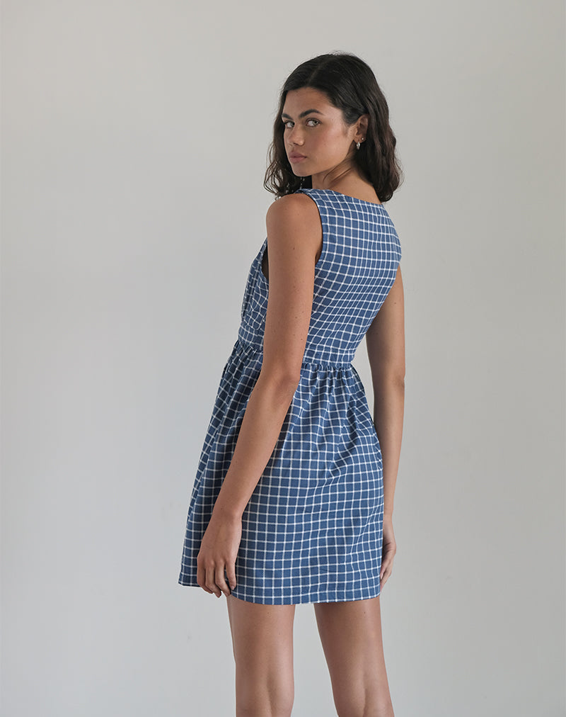 soka ruched panel mini dress Minima Esenciales Soka Ruched Panel Mini Dress