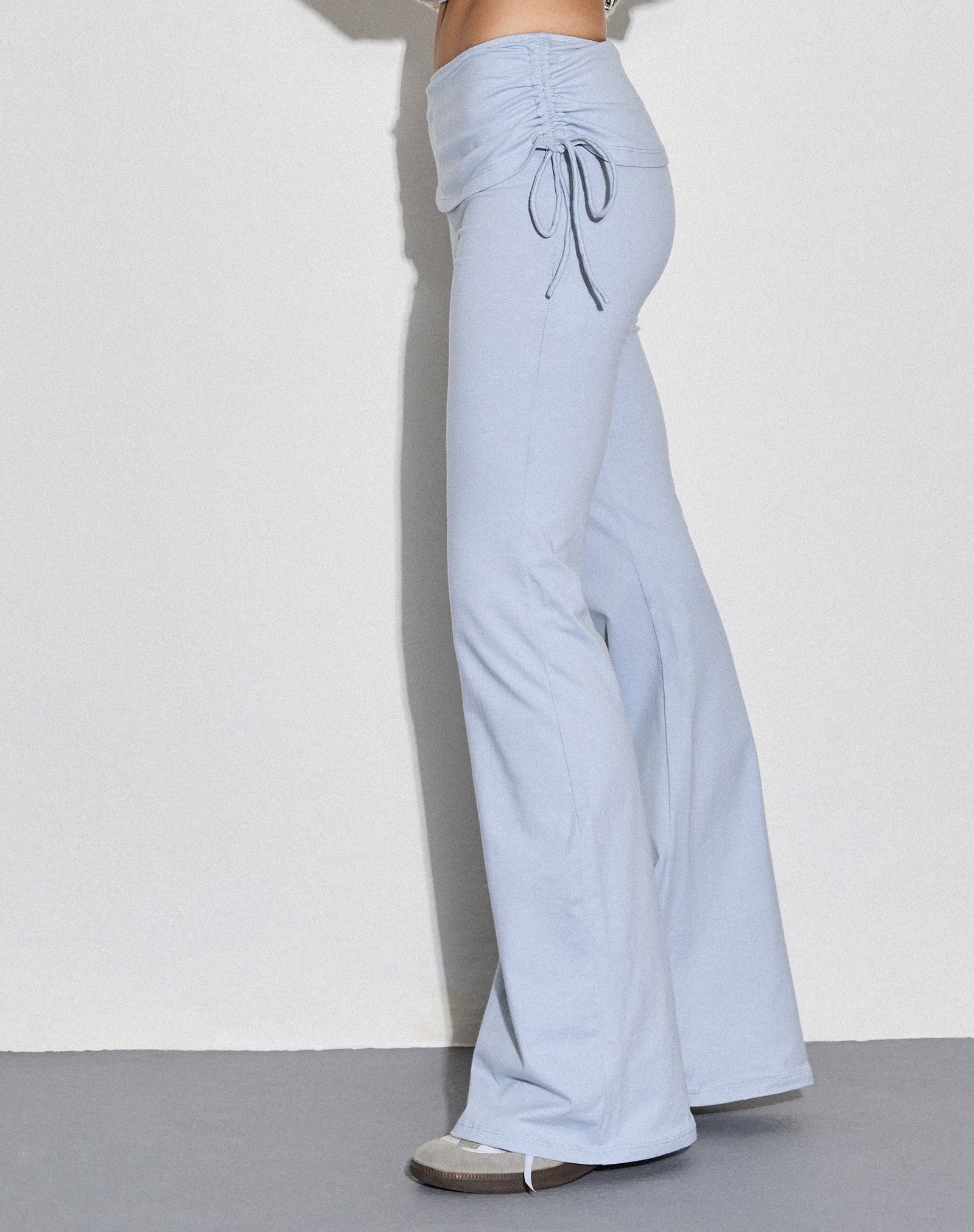 Baby Blue Flare Trouser with Overskirt | Jacie – motelrocks-com-us