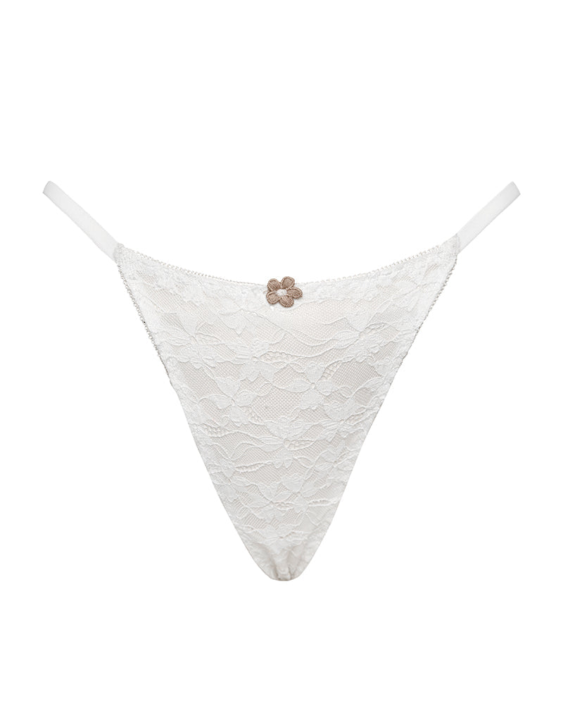 Image of Sura Thong in Compact Floral Lace Ivory