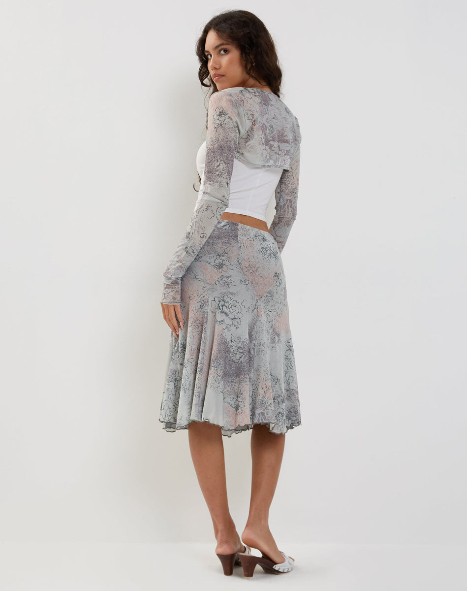 Pastel Floral Lace Midi Skirt Sloane Motelrocks Com Us Pastel Floral Lace Midi Skirt Sloane Motelrocks Com Us