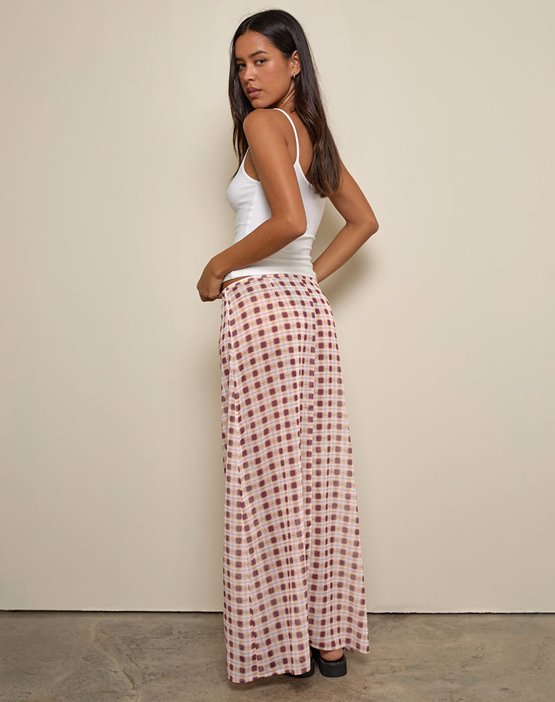 【THE MOZZ】Sop Check Wool Skirt VTG Moschery Womens Pure Wool Check White Skirt Sz 4 Pencil