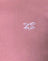 Flamingo Pink with White Bow Embroidery