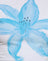 White Painted Flower Blue