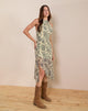 Image of Tanta Midi Dress in Blurred Floral Yellow