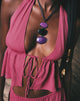 Image of Tarala Halterneck Top in Daco Rose Crinkle