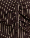Mono Pinstripe Chocolate