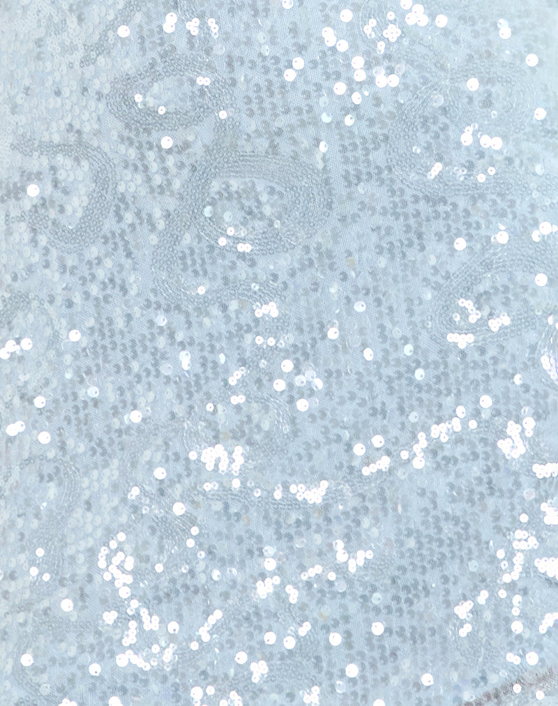 Taruri Mini Dress in Sequin Blue Taruri Mini Dress in Sequin Blue