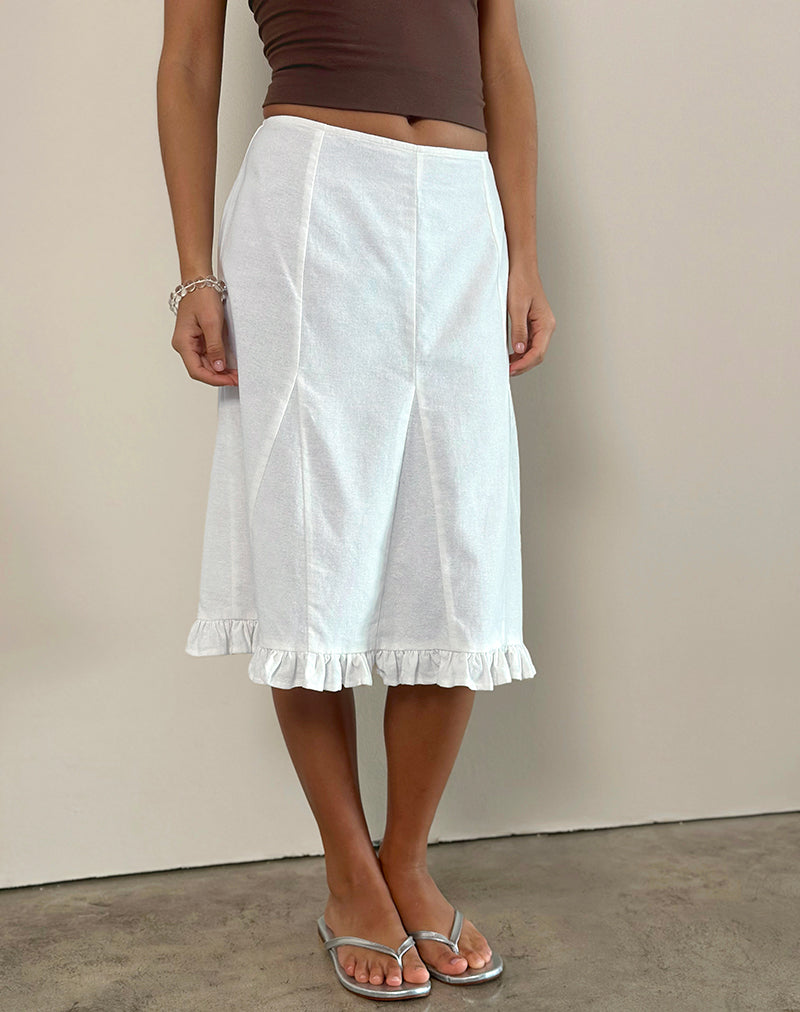 スカート Off-White Pleated midi skirt (OWCW006F23FAB0021000 1000) Off-White Pleated midi skirt - Black - Women
