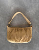 Image of Teria Tassel Bag in Suede Tan