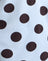 Blue with Brown Polka