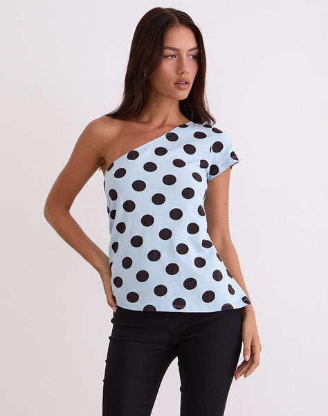 TOKIWA-ASYM-SHDR-TEE-BIG-POLKA