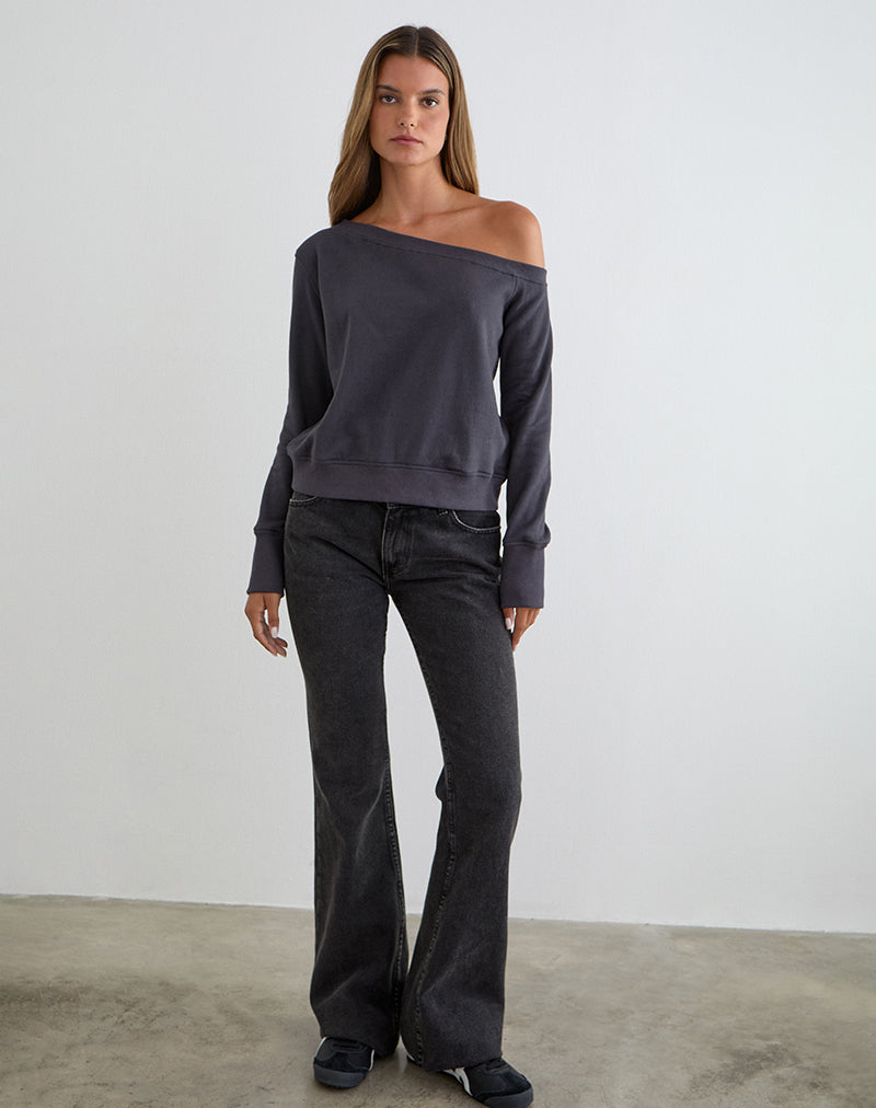 Image of Toria Sweatshirt in Blackened Pearl