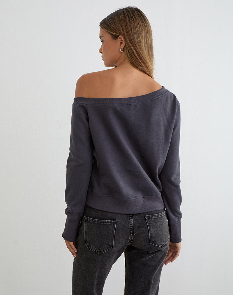 Toria Sweatshirt in Blackened Pearl