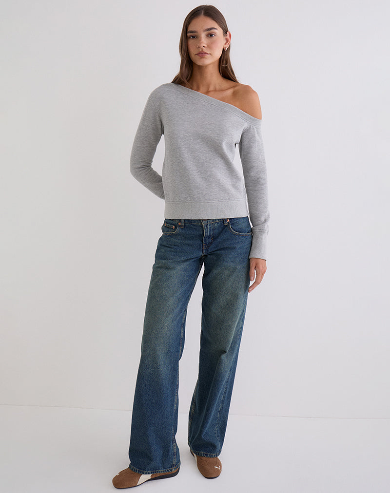 Image of Toria Sweatshirt in Grey Marl