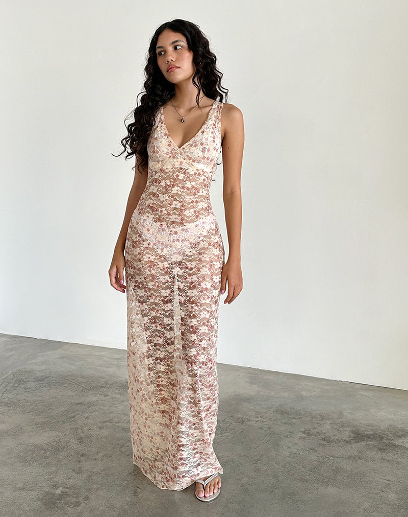 Petal pink long dress best sale