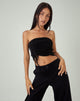 image of MOTEL X JACQUIE Verena Bandeau Top in Black