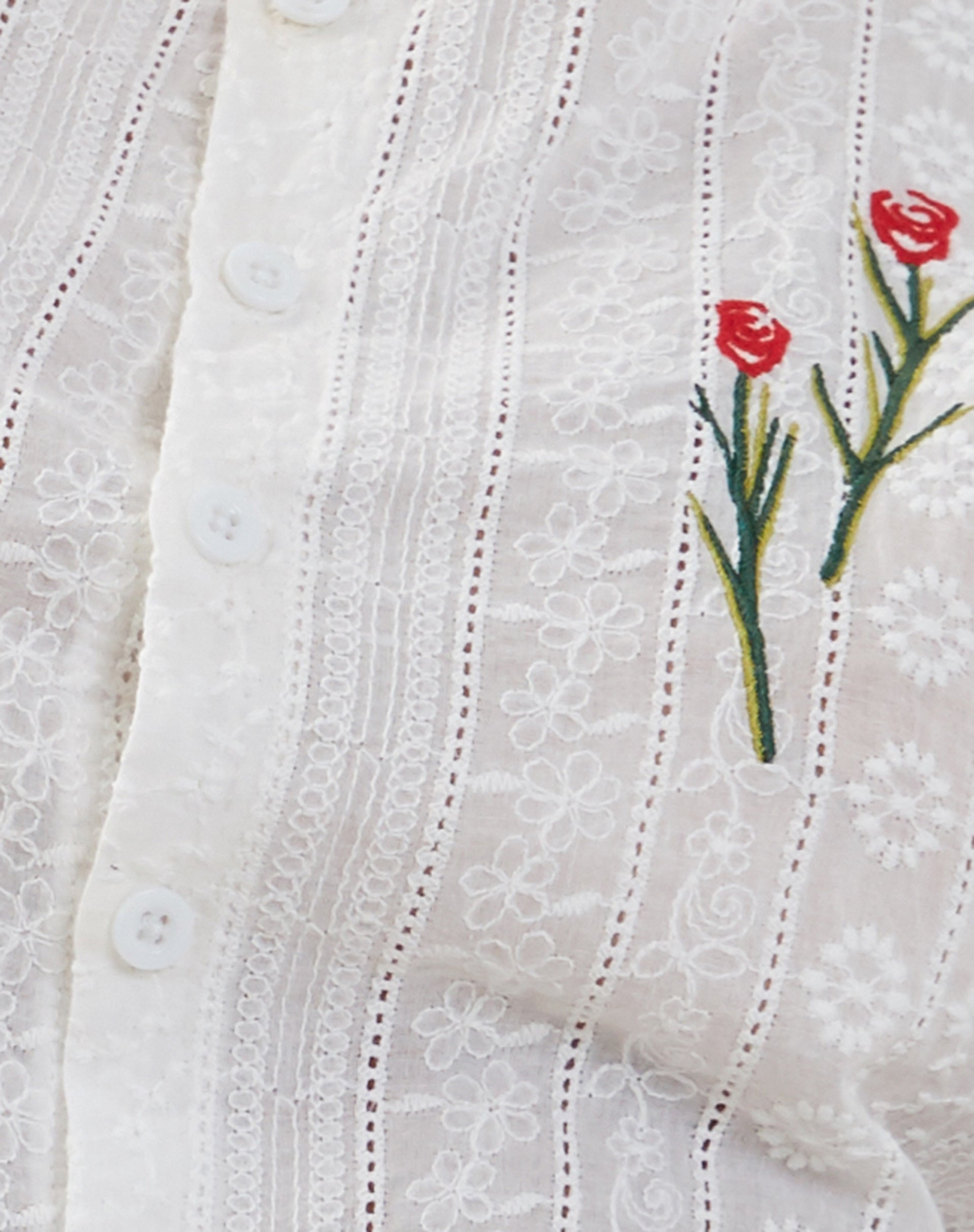 Hawaiian Shirt in White Rose – motelrocks-com-us