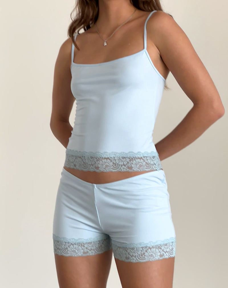 Image of Vikha Vest Top in Soft Slinky Blue