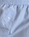 Poplin Gingham Blue and White