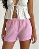 Image of Voir Shorts in Poplin Gingham Pink